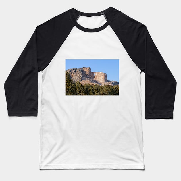 Crazy Horse Memorial - South Dakota Baseball T-Shirt by SafariByMarisa